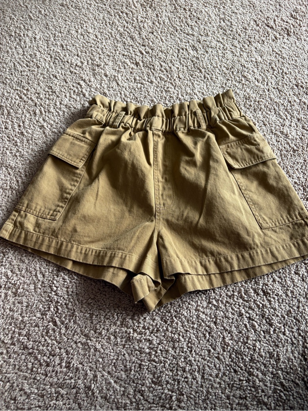 Urban Outfitters Khaki Utility Paperbag Cargo Shorts